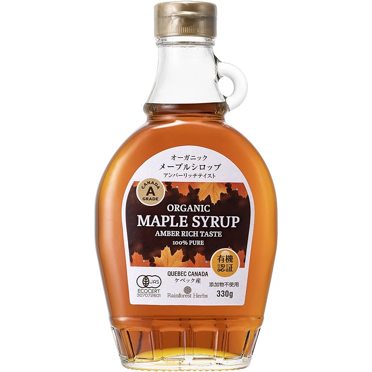 Amazon | オーガニック メープルシロップ アンバー リッチ テイスト